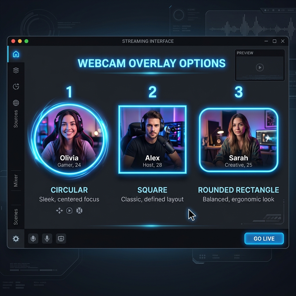 Webcam Overlay Options Showcase